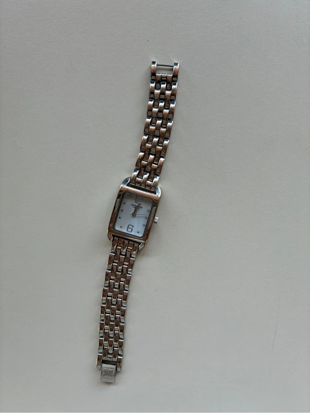 Liz Claiborne Silver Tone Women's Link Bracelet Watch